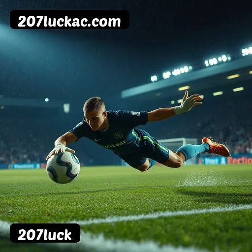 App 207luck para iOS e Android — interface mobile, login biométrico e PIX integrado